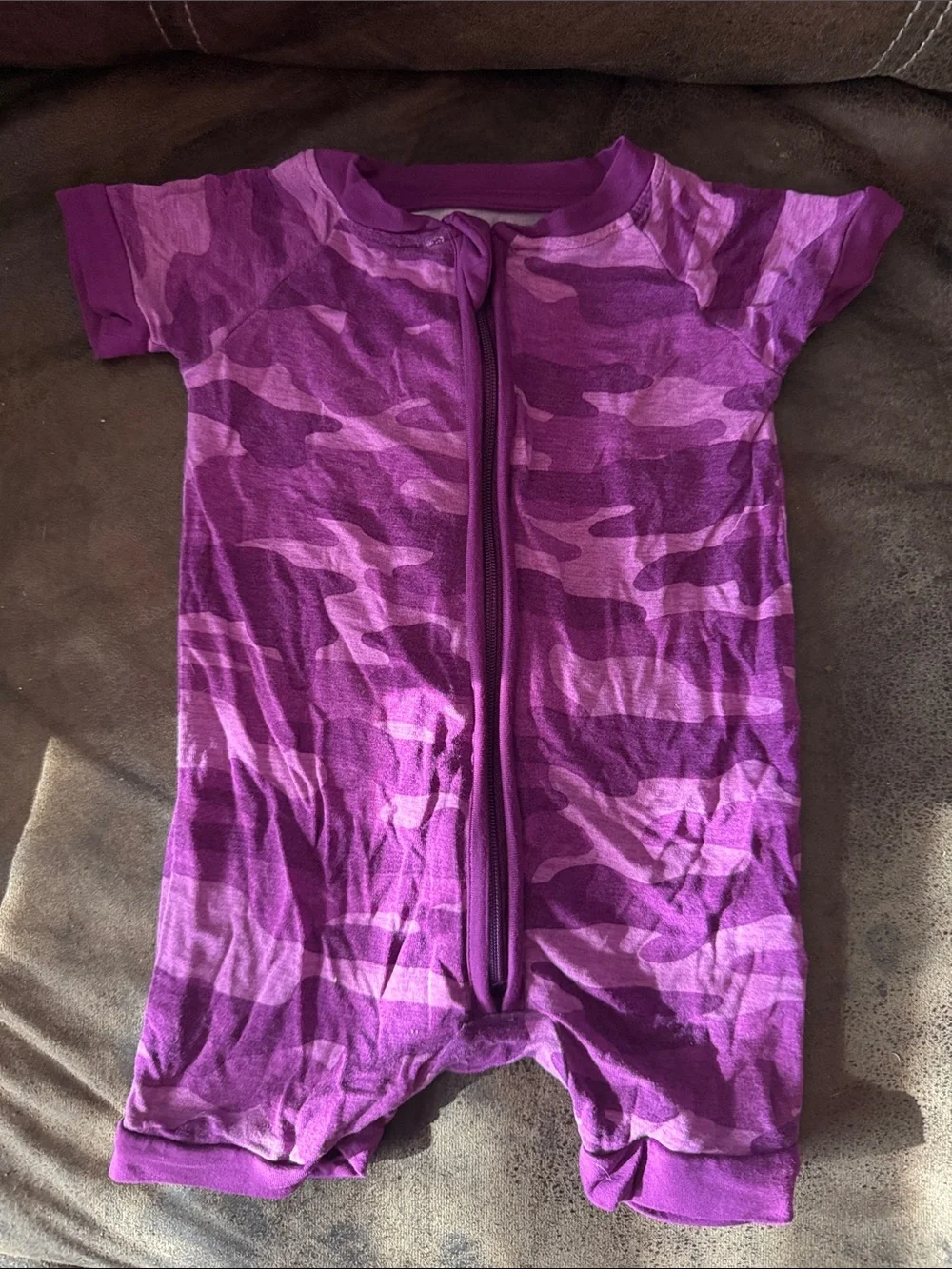 Little Sleepies Berry Camo Shortie Zippy